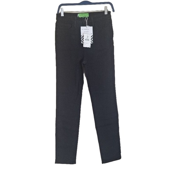 SANDRINE ROSE Free People Black High Rise Denim Casual Denim Jeans Pants Size 28 - Picture 2 of 8